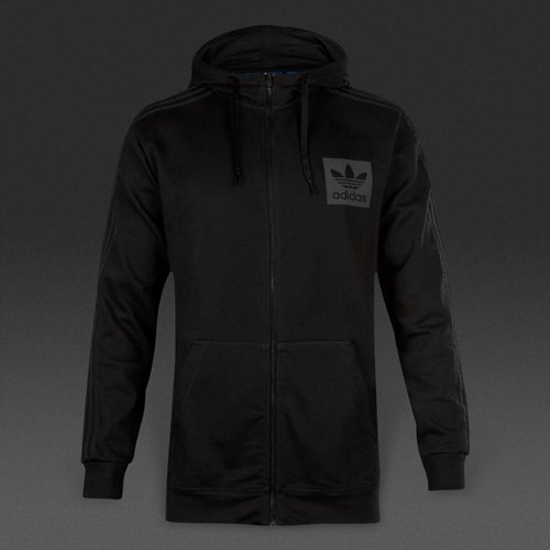 Adidas Originals Street Essentials Full-Zip Hoody Black for Men